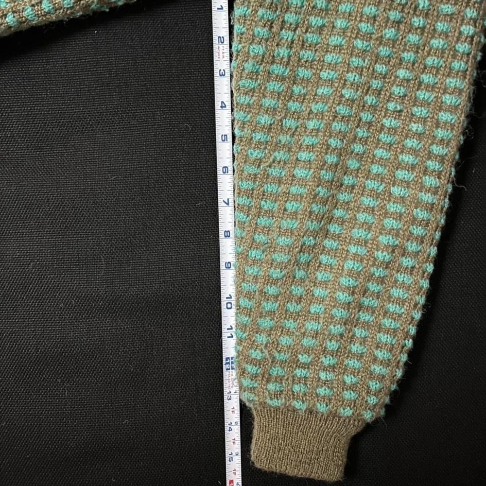GorGeous Vintage Bomber Jacket Teal & Gray women size small pockets zipper Fall - Picture 9 of 15